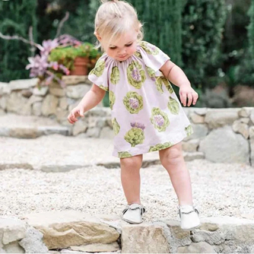 New w Tag: Milkbarn Organic Cotton Dress and Bloomer Set. Size 3 to 6 months